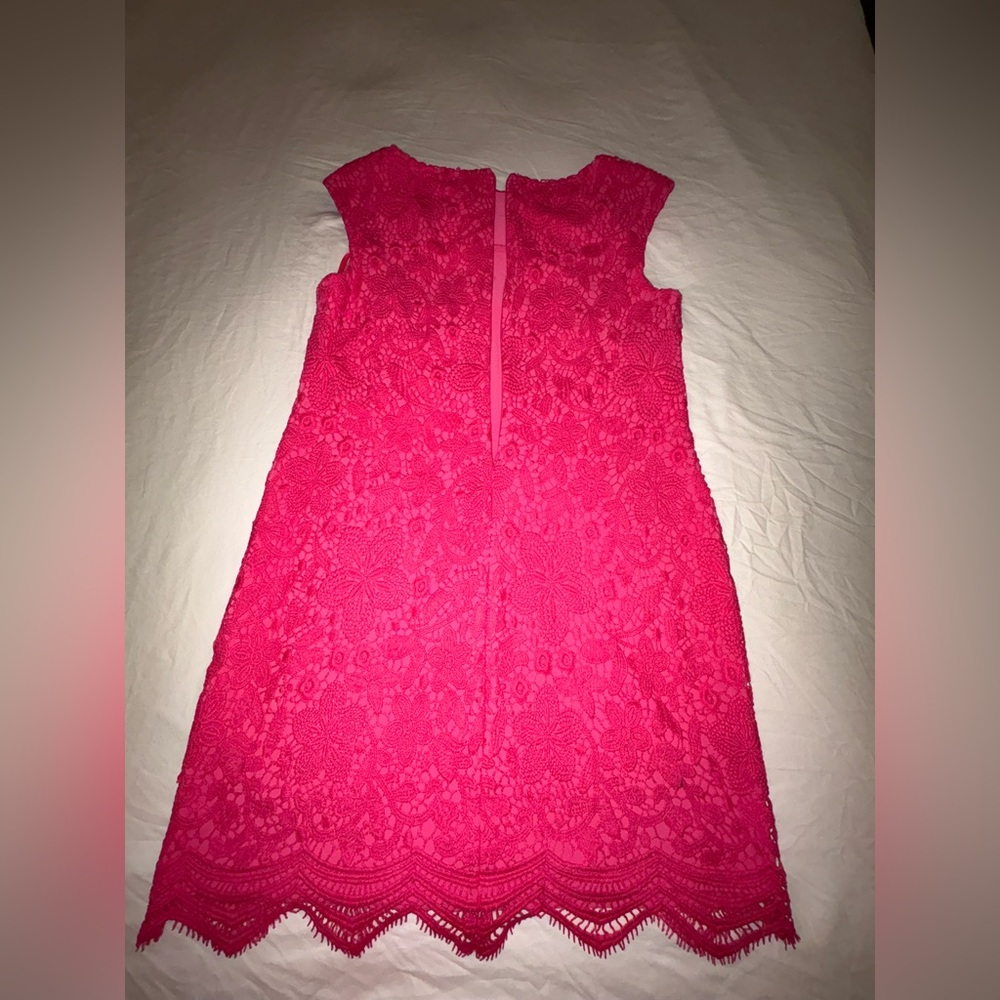 Anne Klein Fuchsia Sleeveless Sheath Dress - Picture 3 of 8